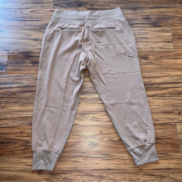 Athleta Venice Jogger Pants Womens XL Rustic Brown Pocket Zip Stretch Pull On - Picture 5 of 10